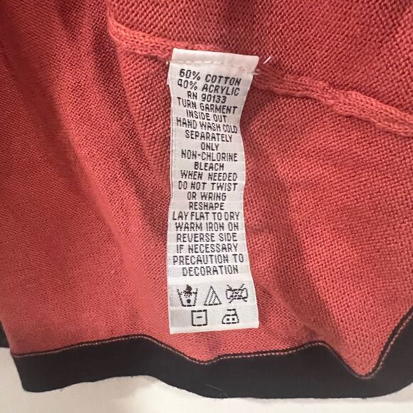 Bob Macke Wearable Art Women's Pink Cardigan with‎ Black Detail Size Small - Picture 4 of 10